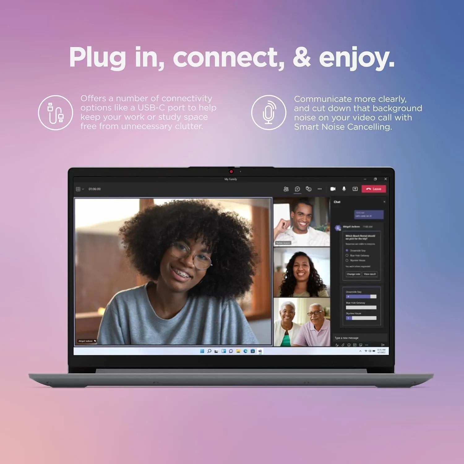 Lenovo IdeaPad 1 Student Laptop, Intel Dual Core Processor, 20GB RAM, 1TB SSD   128GB eMMC, 15.6" FHD Display, 1 Year Office 365, Windows 11 Home, Wi-Fi 6, Webcam, Bluetooth, SD Card Reader, Grey