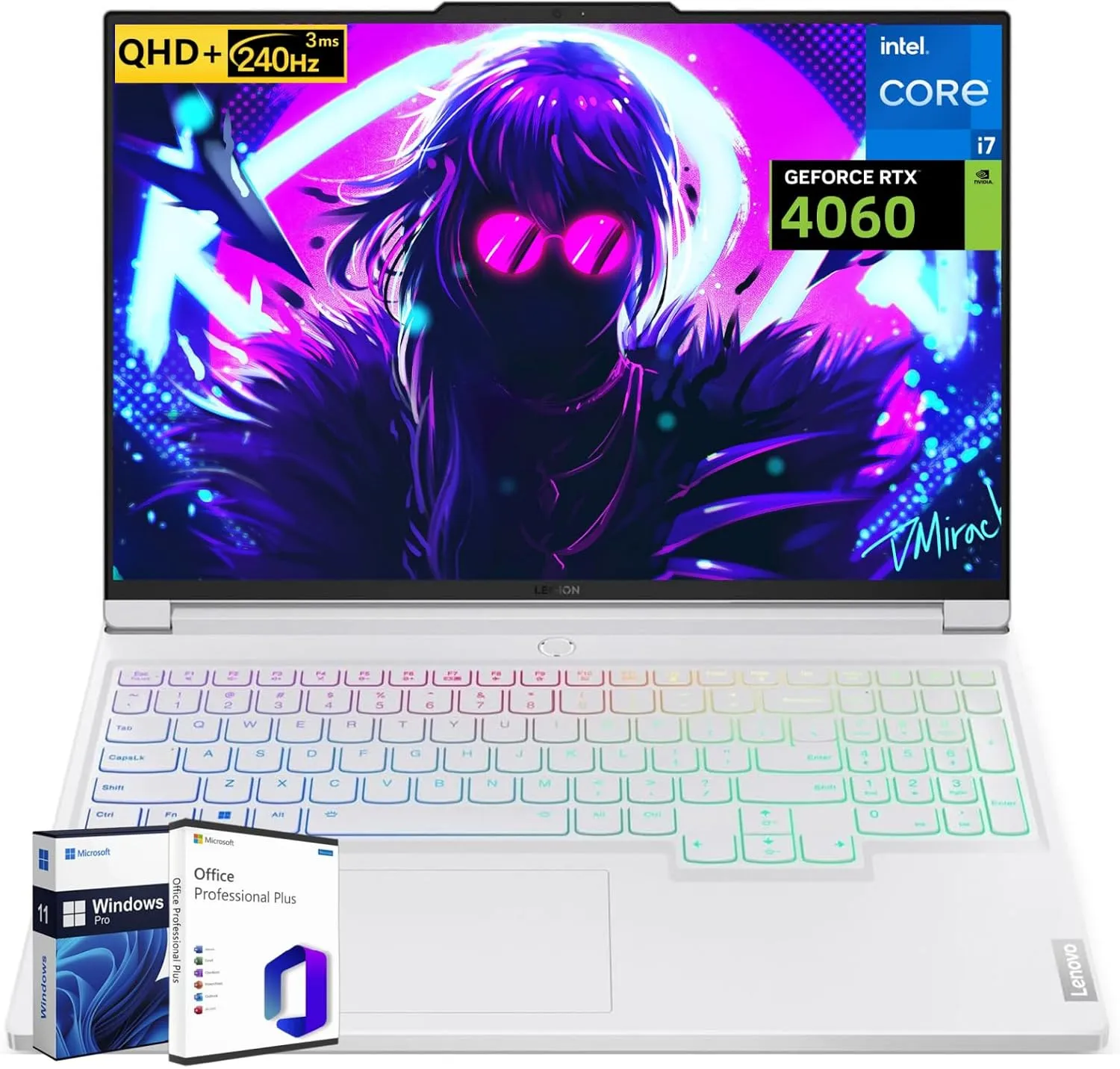 Lenovo Legion 7i Gaming Laptop, NVIDIA RTX 4060, Intel i7-14700HX(Up to 5.5 GHz, Beat i9-13900HX), 16" LCD IPS WQXGA 240Hz, 32 GB DDR5, 2 TB SSD, Wi-Fi 6E, Windows 11 Pro, Microsoft Office Pro