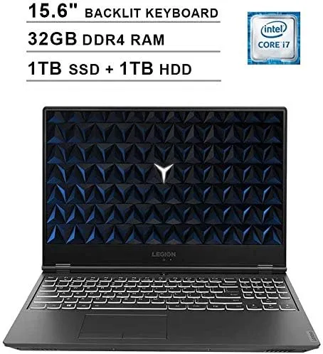 Lenovo Legion Y540 15.6 Inch FHD 1080P Gaming Laptop (Intel 6-Core i7-9750H up to 4.5GHz, NVIDIA GeForce GTX 1650 4GB, 32GB DDR4 RAM, 1TB SSD (Boot)   1TB HDD, Backlit Keyboard, Windows 10)