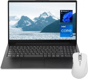 Lenovo V-Series V15 Business Laptop, 15.6" FHD 1920 * 1080, Intel 10-Core i7-13620H, 40GB RAM, 2TB SSD, Webcam, Wi-Fi 6, Windows 11 Pro, Black, Bundle with Thunderobot Ergonomic Wireless Mouse