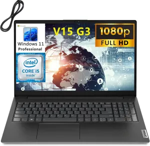 Lenovo V15 G3 Business Laptop Computer, 15.6" FHD Display, 12th Gen Intel 10 Cores i5-1235U (Beat i7-1195G7), 40GB DDR4 RAM, 4TB PCIe SSD, WiFi, BT 5.1, Windows 11 Pro, AZ-XUT Cable
