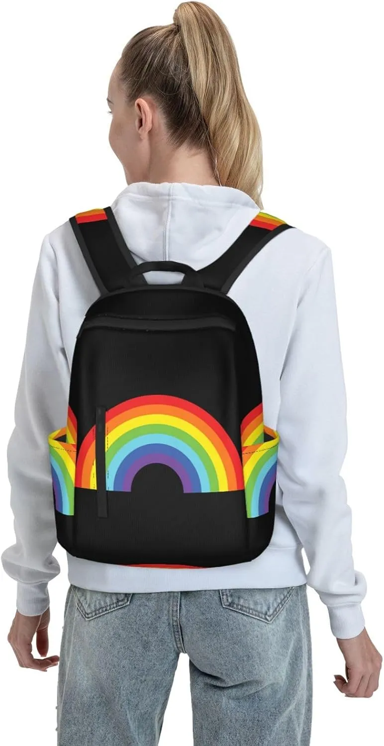 LGBT Gay Pride Rainbow Travel Laptop Backpack Casual Backpacks Double Shoulder Daypack Notebook Rucksack Work Bags Sports Bag for Gym Hiking Camping Beach