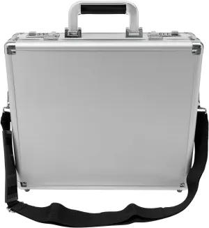 Locking Aluminum Briefcase with Handle and Strip