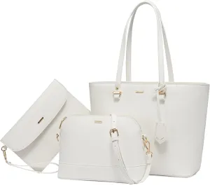 LOVEVOOK Handbags for Women Shoulder Bags Tote Satchel Hobo 3pcs Purse Set