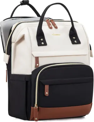 LOVEVOOK Laptop Backpack for Women, 18 Inch Work Business Backpacks Purse, Large Capacity Educators Nurse Bag Backbag, Waterproof Casual Daypack for Travel
