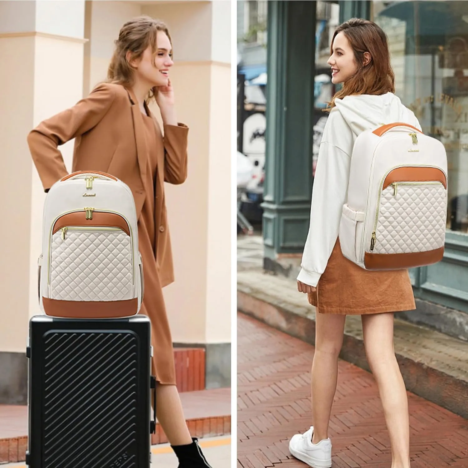 LOVEVOOK Laptop Backpack Purse for Women Fashion Travel Backpack 17 Inch Large Laptop Bag Casual Computer Daypack for Teacher Nurse