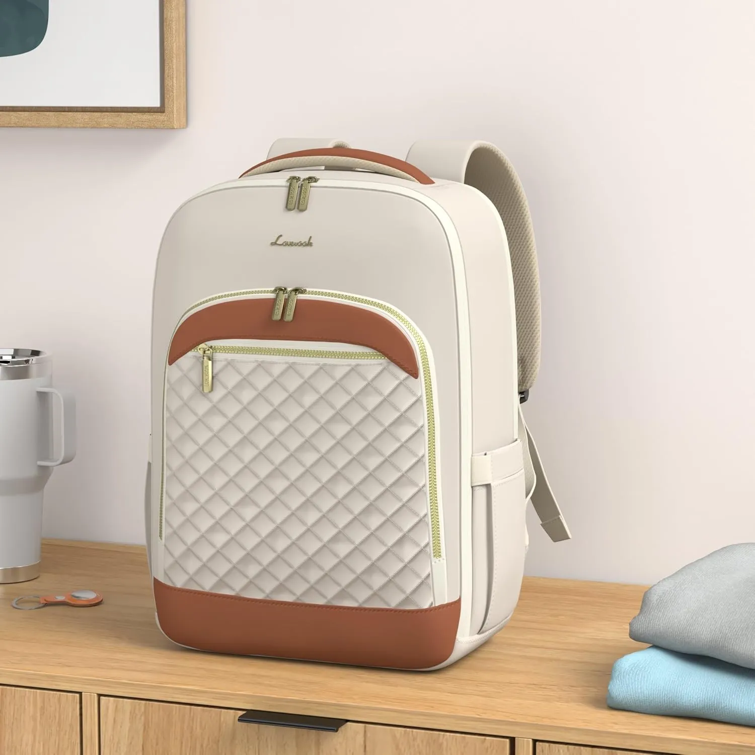 LOVEVOOK Laptop Backpack Purse for Women Fashion Travel Backpack 17 Inch Large Laptop Bag Casual Computer Daypack for Teacher Nurse