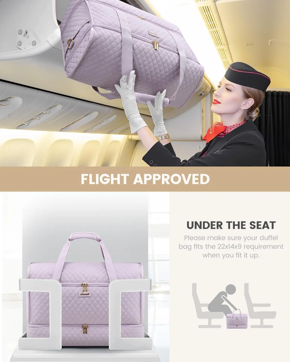 LOVEVOOK Large Travel Duffle Bag, Weekender Bags for Women With Shoe Compartment, Overnight Hospital Bag For Women Labor Delivery, Carry on Bag Personal Item Travel Bag, Yoga Gym Duffel Bag