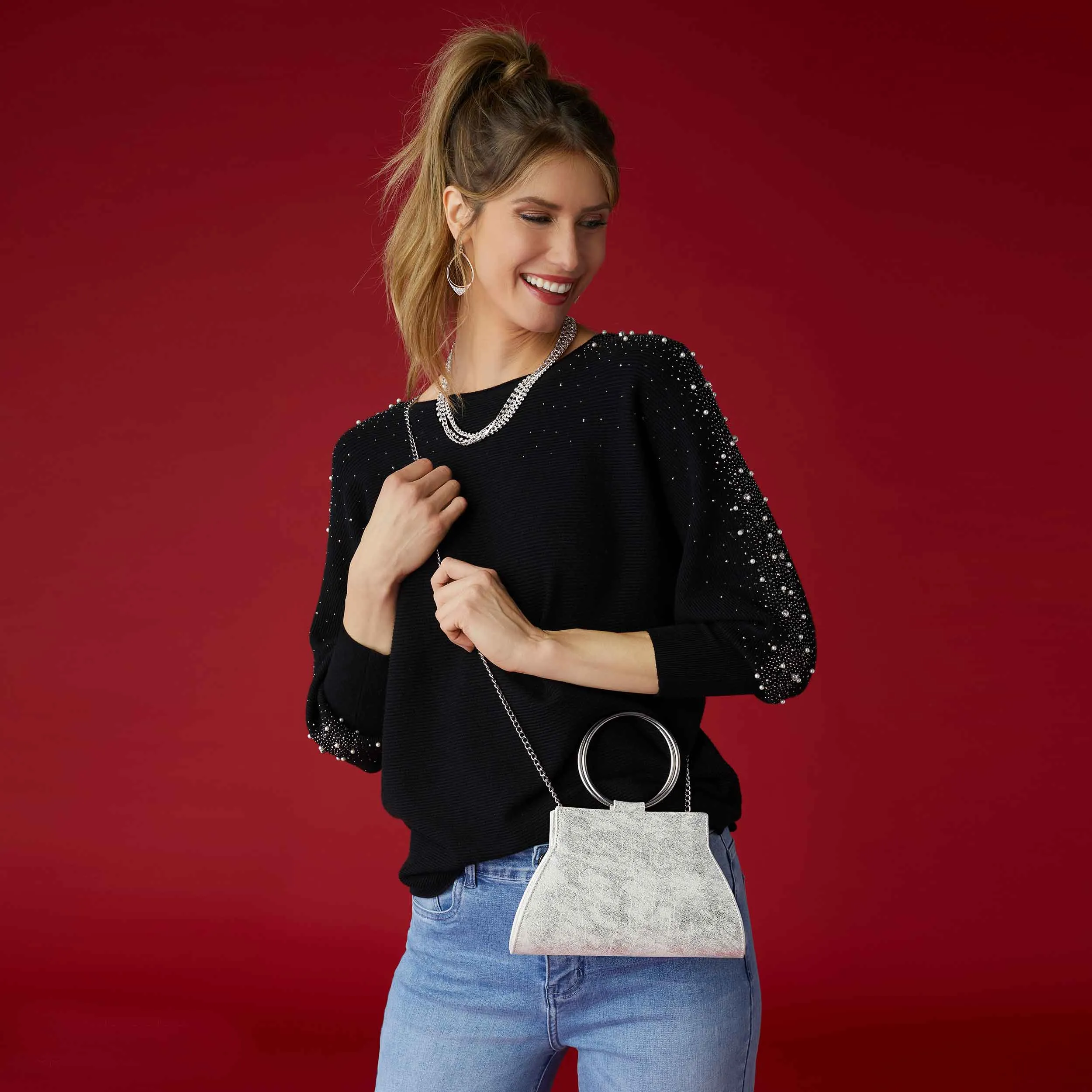 Lucy Shimmer Wristlet