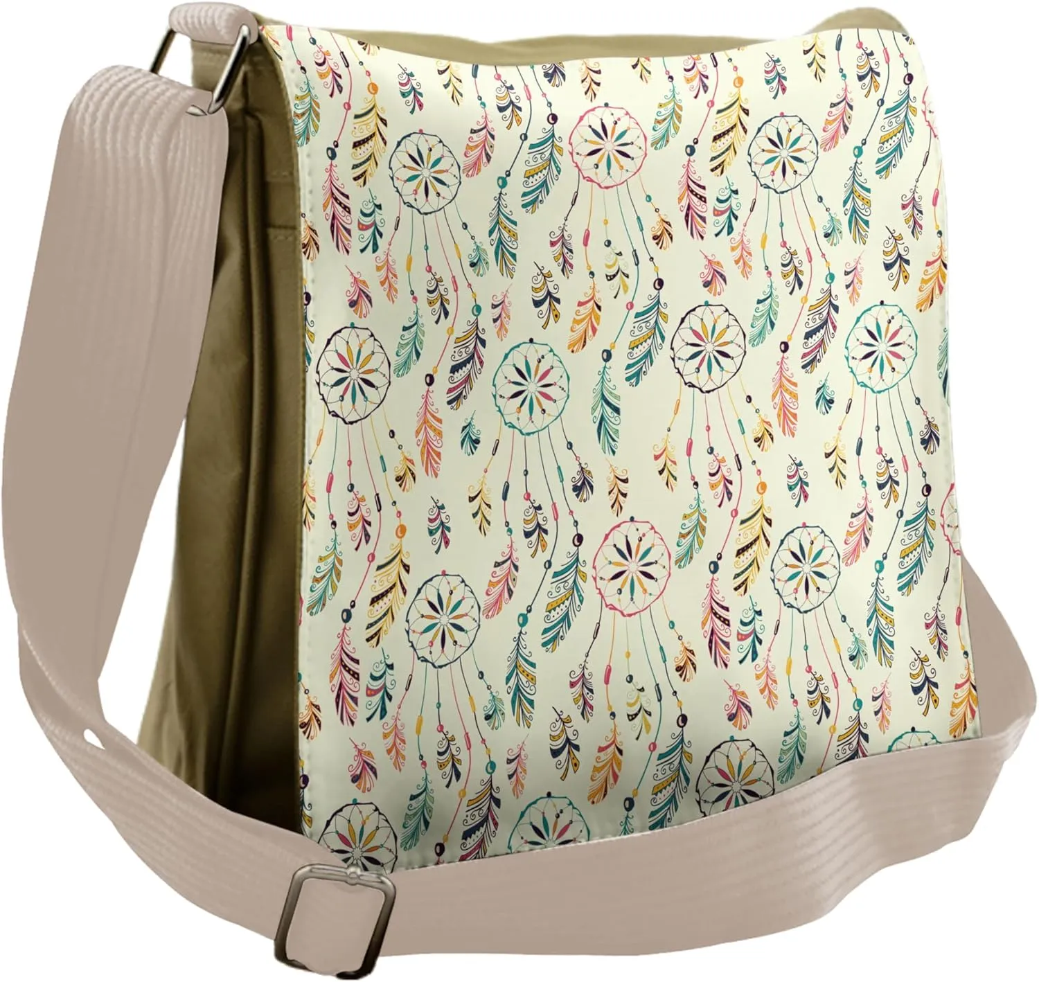 Lunarable Tribal Messenger Bag, Shaman Dreamcatcher, Unisex Cross-body