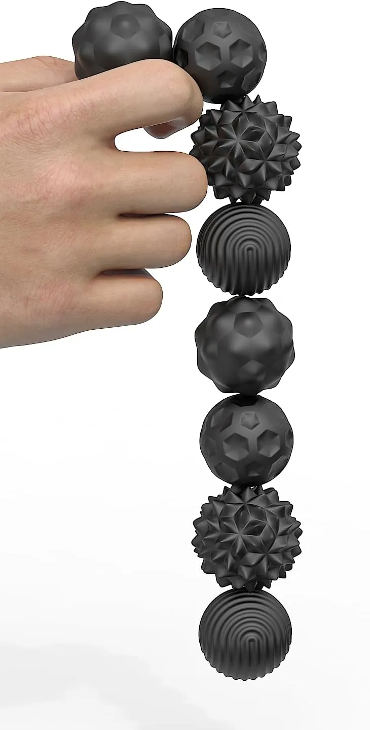 Magnetic Fidget Balls Toys, 8Pcs Silicone Sensory Stress Relief Toys for Adults & Teens with Autism, ADHD, Anxiety, Quiet Executive Desk Fidget Magnets Ball, Stocking Stuffers for Womens Mens Gifts