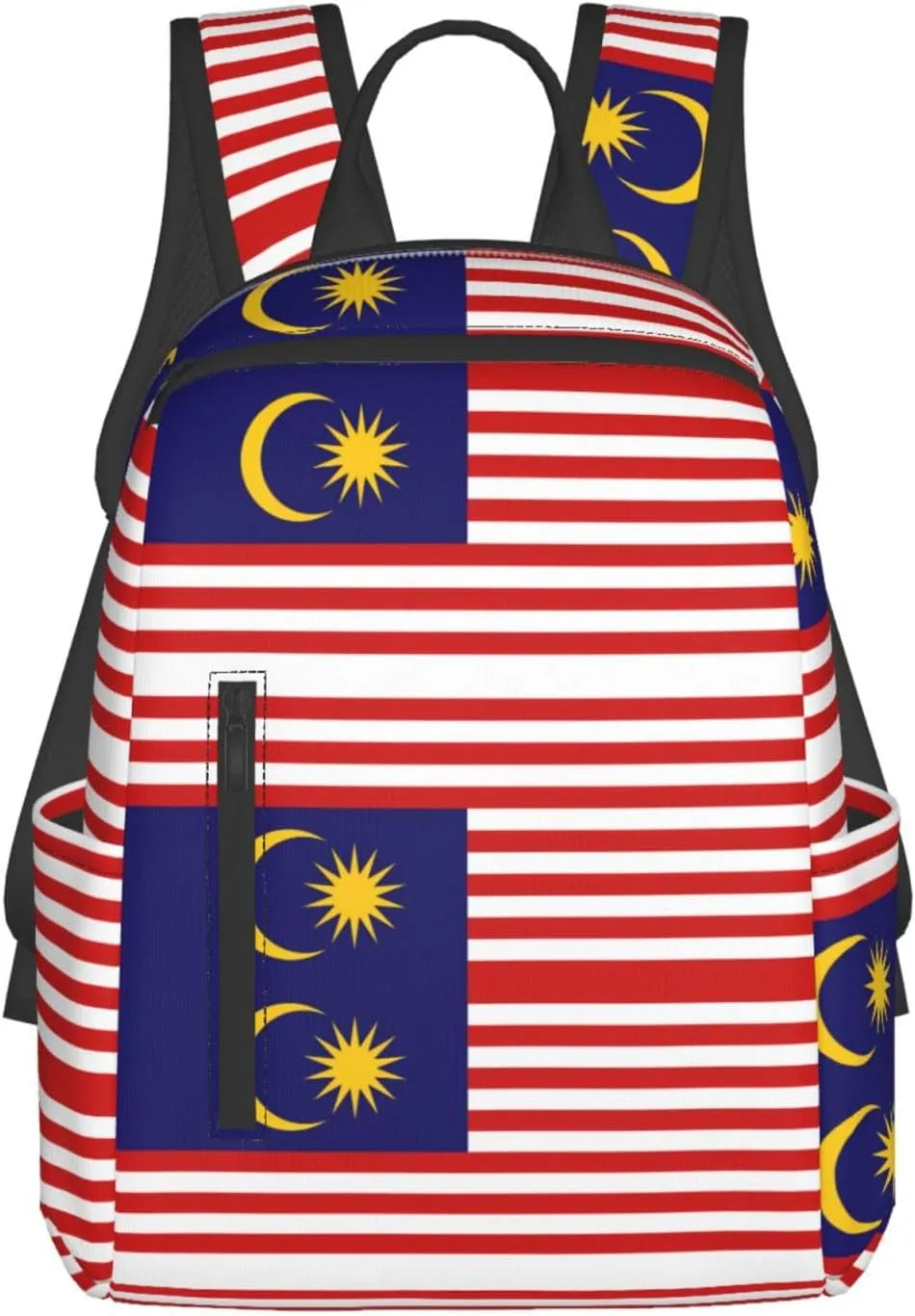 Malaysia Flag print Lightweight Laptop Backpack Travel Daypack Bookbag for Women Men for Travel Work
