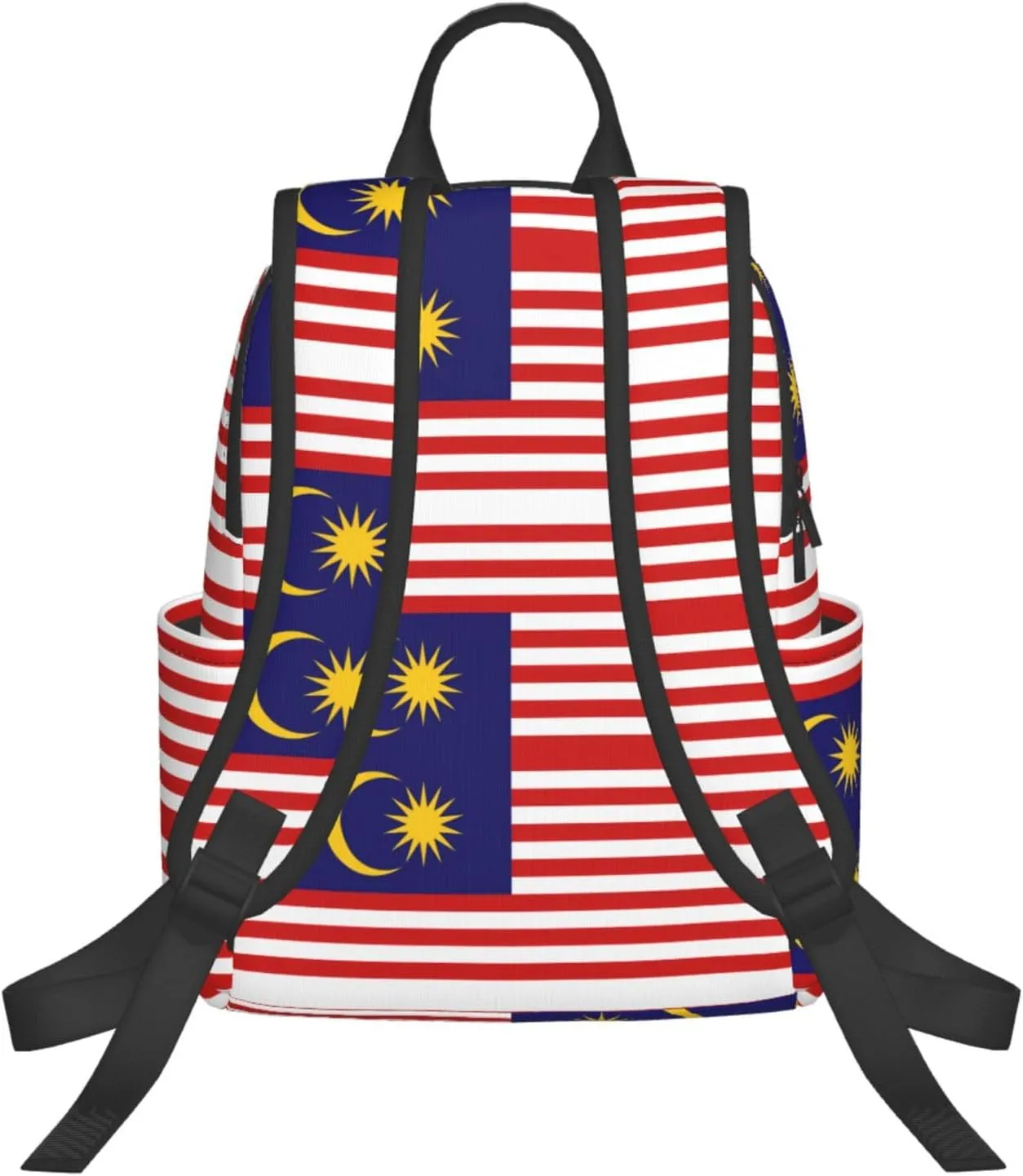 Malaysia Flag print Lightweight Laptop Backpack Travel Daypack Bookbag for Women Men for Travel Work