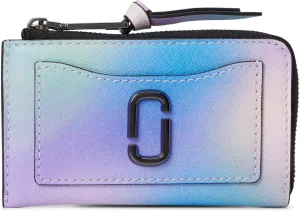 Marc Jacobs The Airbrush Utility Snapshot Top Zip Wallet, Blue Multi