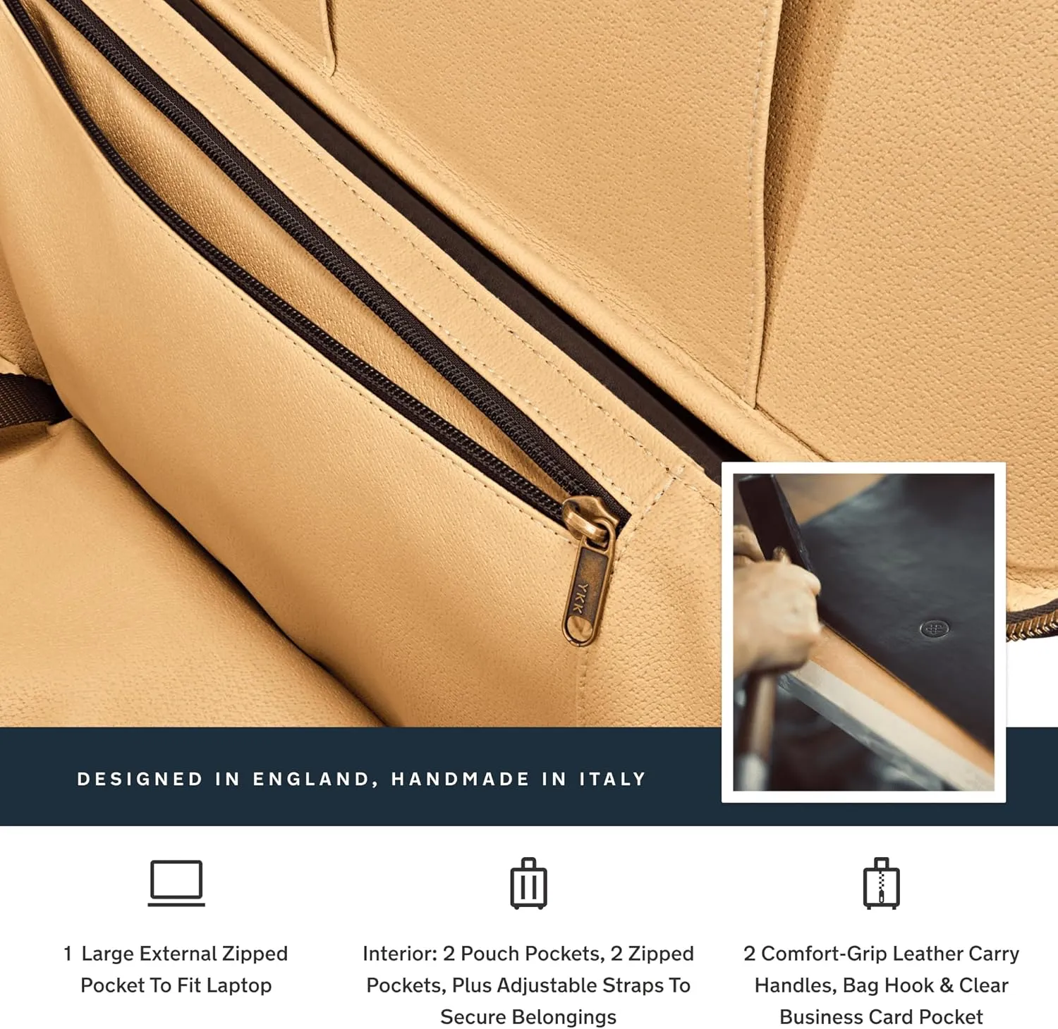 Maxwell Scott - Luxury Full Grain Leather Wheeled Rolling Trolley Case Luggage for Luxury Travelling - The Piazzale Black
