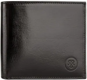 Maxwell Scott - Luxury Leather RFID Billfold Wallet for Men - Handmade from Italian Full Grain Hides - The Vittore RFID Black