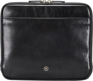 Maxwell Scott - Luxury Leather Tablet Case Cover with Three-Sided Zip - Handmade from Full Grain Hides - The Luzzi