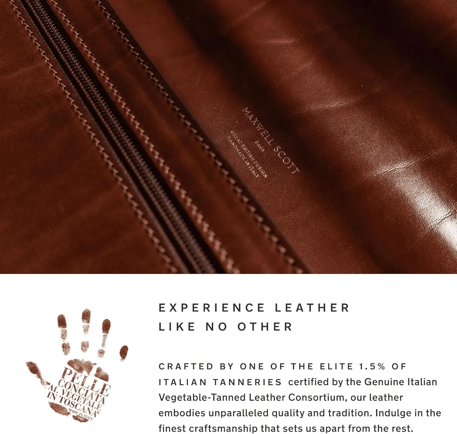 Maxwell Scott - Mens Leather Extra Large Travel Duffle Bag for Luxury Travel - Handmade in Italy - The FleroEL Dark Brown