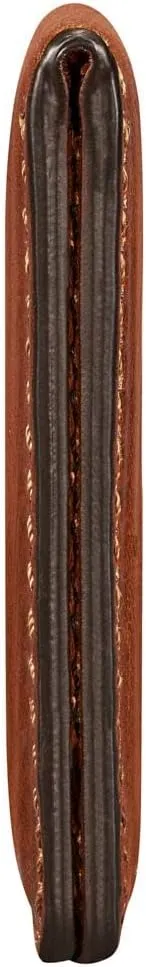 Maxwell Scott - Mens Luxury Leather Magnetic Money Clip - Handmade from Premium Italian Full Grain Hides - The Pesaro