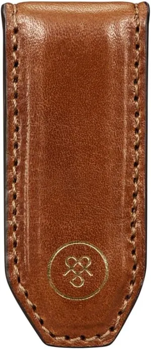 Maxwell Scott - Mens Luxury Leather Magnetic Money Clip - Handmade from Premium Italian Full Grain Hides - The Pesaro