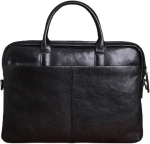 Men Vintage Messenger Bag, large capacity, Portable Laptop Briefcase, Leathers, Travel suitcase Bag, Water Resistant, for Office Business Travel College, 14.9in