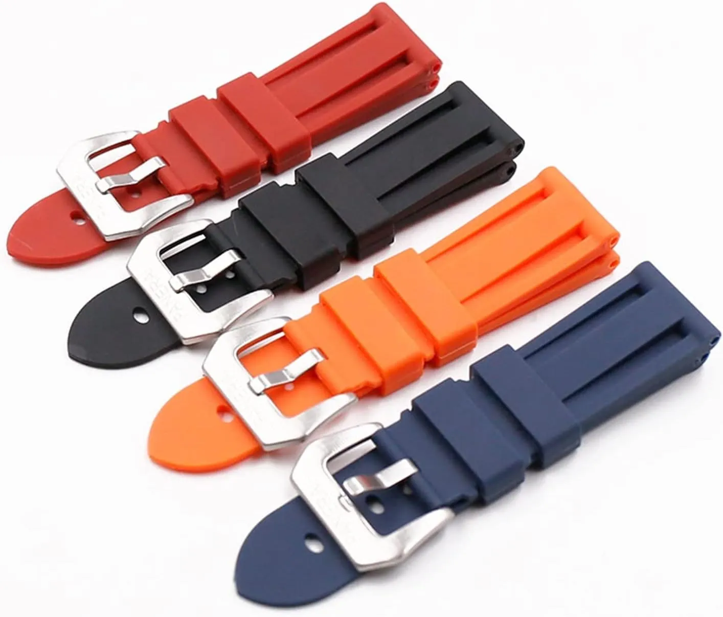 Men's 22mm 24mm 26mm Rubber Watch Band Waterproof Watch Silicone Watch Strap Compatible with Panerai Sports Waterproof Watch Band Watch Straps