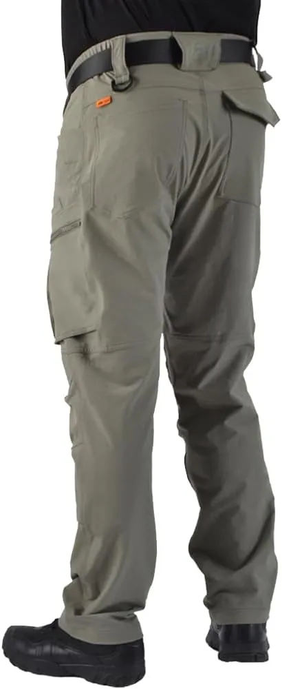 Men's 4 Way Stretch Outdoor Cargo Pants All Season with Multi Pocket Utility Work Pant