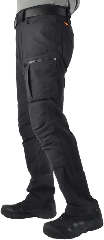 Men's 4 Way Stretch Outdoor Cargo Pants All Season with Multi Pocket Utility Work Pant