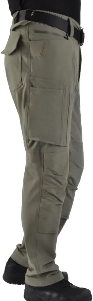 Men's 4 Way Stretch Outdoor Cargo Pants All Season with Multi Pocket Utility Work Pant