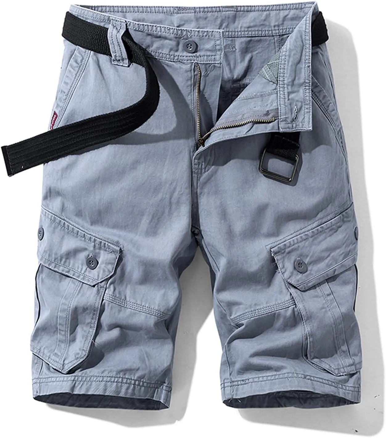 Men's Cargo Shorts Stretch Waist Multi Pocket Summer Tooling Shorts Relaxed Fit Work Utility Shorts Workout Shorts