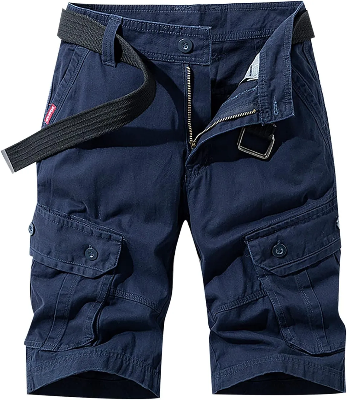 Men's Cargo Shorts Stretch Waist Multi Pocket Summer Tooling Shorts Relaxed Fit Work Utility Shorts Workout Shorts