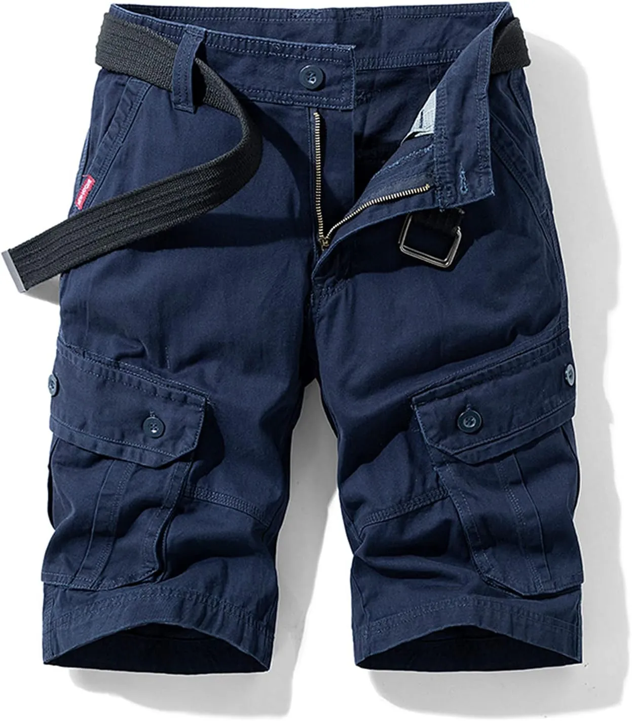 Men's Cargo Shorts Stretch Waist Multi Pocket Summer Tooling Shorts Relaxed Fit Work Utility Shorts Workout Shorts