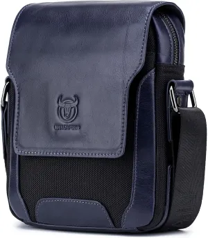 Men's Genuine Leather Shoulder Bag Crossbody Bags for Men Small Leather Messenger for Work Business Satchel Travel