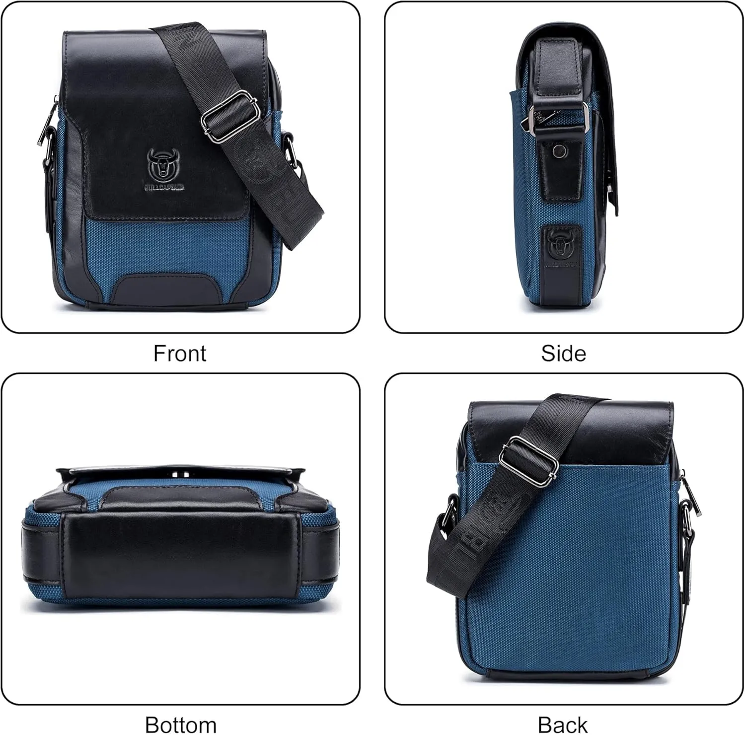 Men's Genuine Leather Shoulder Bag Crossbody Bags for Men Small Leather Messenger for Work Business Satchel Travel