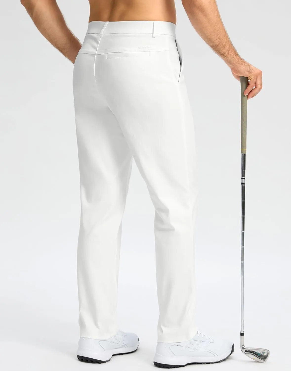 Mens Golf Pants 30"/32"/34" Stretch Dress Pants Quick Dry Casual Slacks Work Business Trousers for Men with Pockets