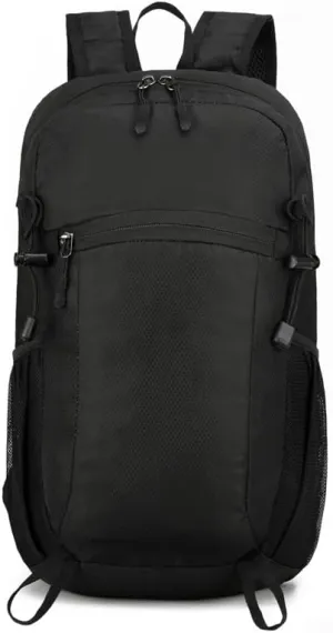 Men's Outdoor Travel Hiking Mountaineering Backpack with Laptop Compartment for Camping Sports and Adventure (Black)