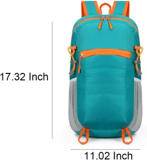 Men's Outdoor Travel Hiking Mountaineering Backpack with Laptop Compartment for Camping Sports and Adventure (Lake Blue)