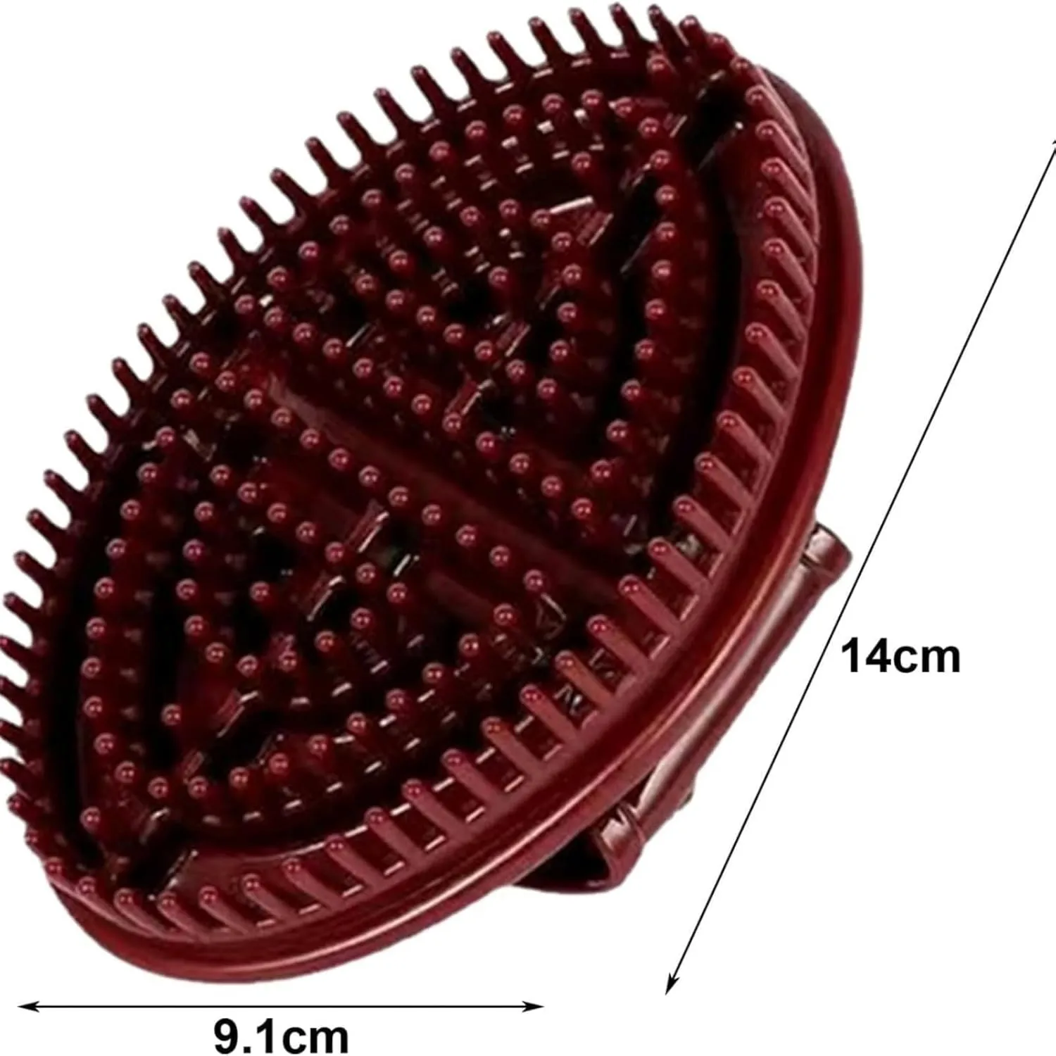 Meridian Brush Massage Brush, Beauty Salon Professional Custom Meridian Brushs, Household Waist Massager, Meridian Brushes, Full Body Relaxation Comb(Brown,B)
