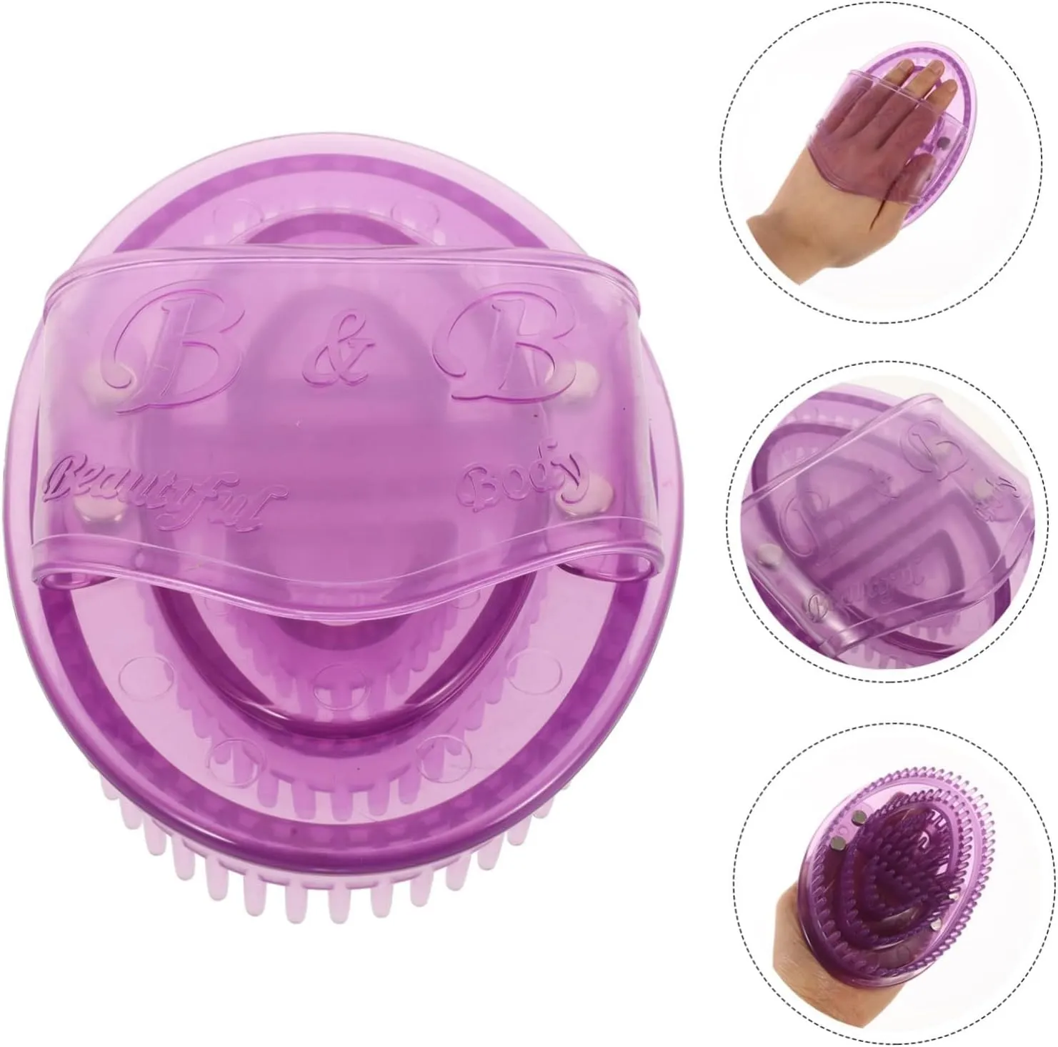 Meridian Brush Massage Brush, Beauty Salon Professional Custom Meridian Brushs, Household Waist Massager, Meridian Brushes, Full Body Relaxation Comb(Brown,B)