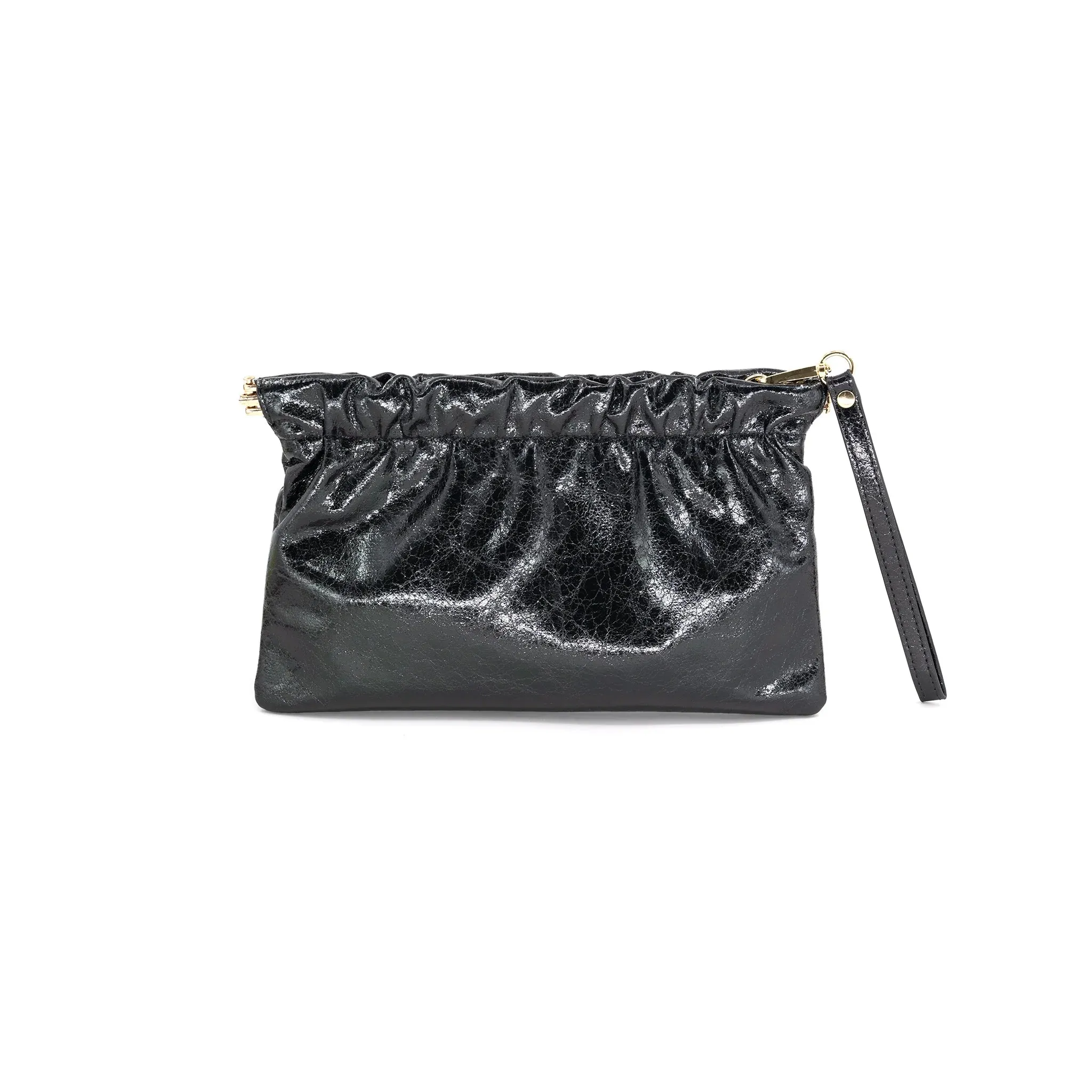 Metallic Gather Purse