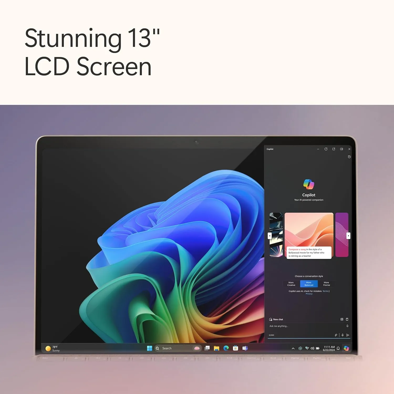Microsoft Surface Pro 2-in-1 Laptop/Tablet (2024), Windows 11 Copilot  PC, 13" Touchscreen Display, Snapdragon X Plus (10 Core), 16GB RAM, 512GB Storage, Dune
