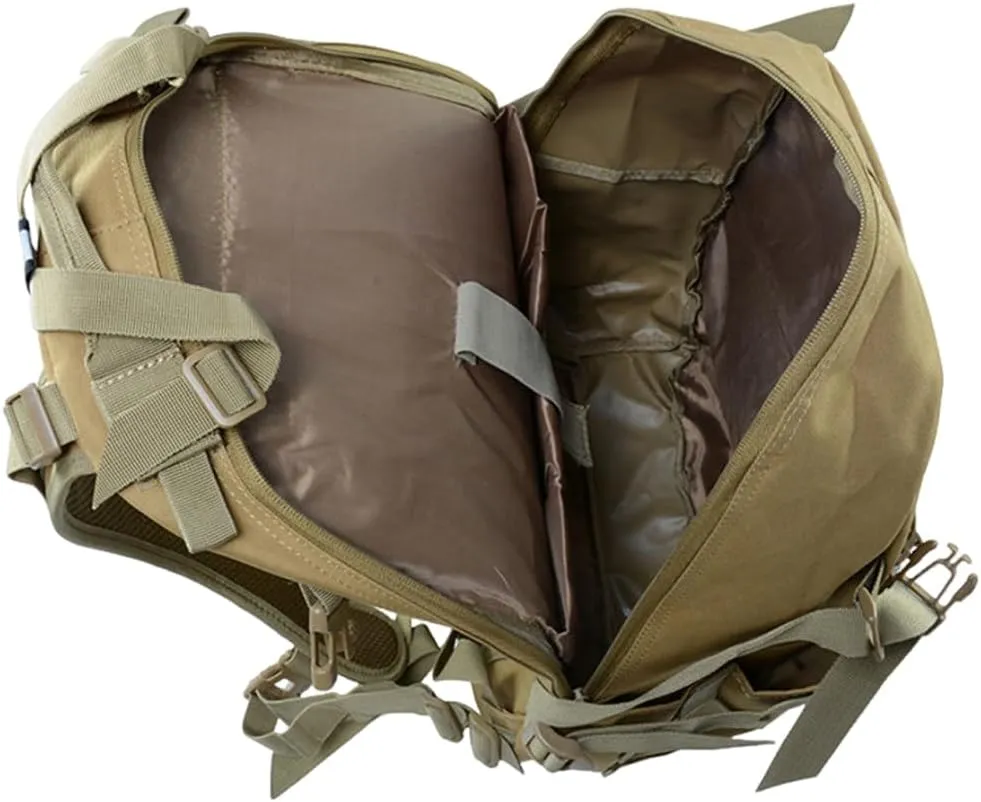 Military Tactical Backpack for Men - Large Capacity, Night Reflective Strip, Ideal for Camping and Work (cp)
