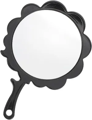 Mini Acetate Mirror Handheld Tree Shape Rhinestone Compact for Makeup Travel