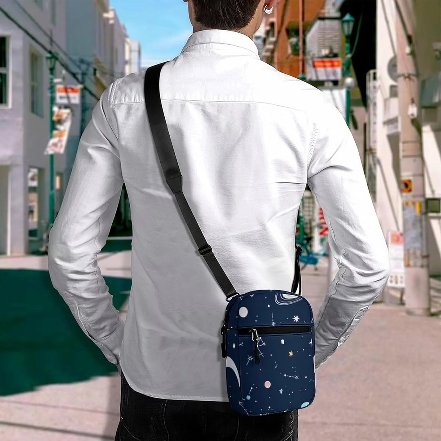 Mini Crossbody Bag for Women, Waterproof Zipper Shoulder Bag Casual Cell Phone Purse Travel Pouch