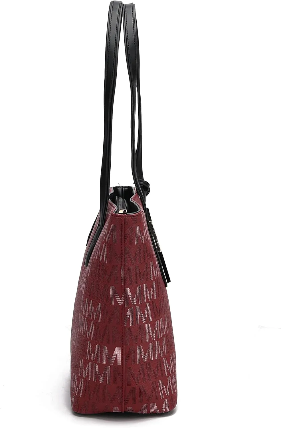 MKF Collection 3-PC Set, Shoulder Bag for Women, Small Tote Bag & Wristlet Purse – Top Handle PU Leather Handbag by Mia K