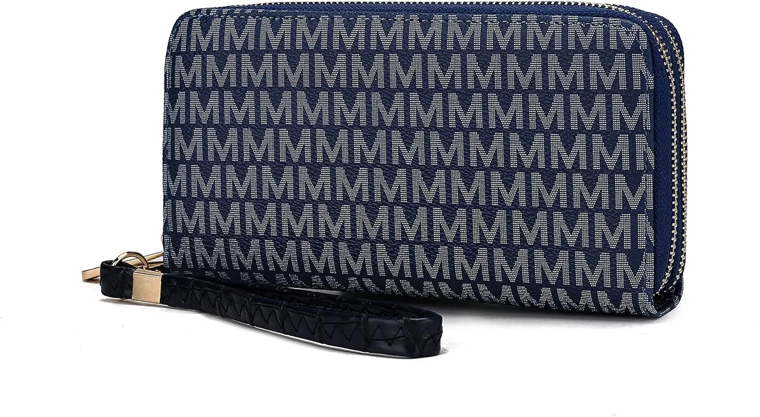 MKF Collection Wristlet Wallet for Women, Small Vegan Leather Credit Card Holder with Zipper Coin Pocket Wallet Purse Handbag By Mia K