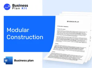 Modular Construction Business Plan Example