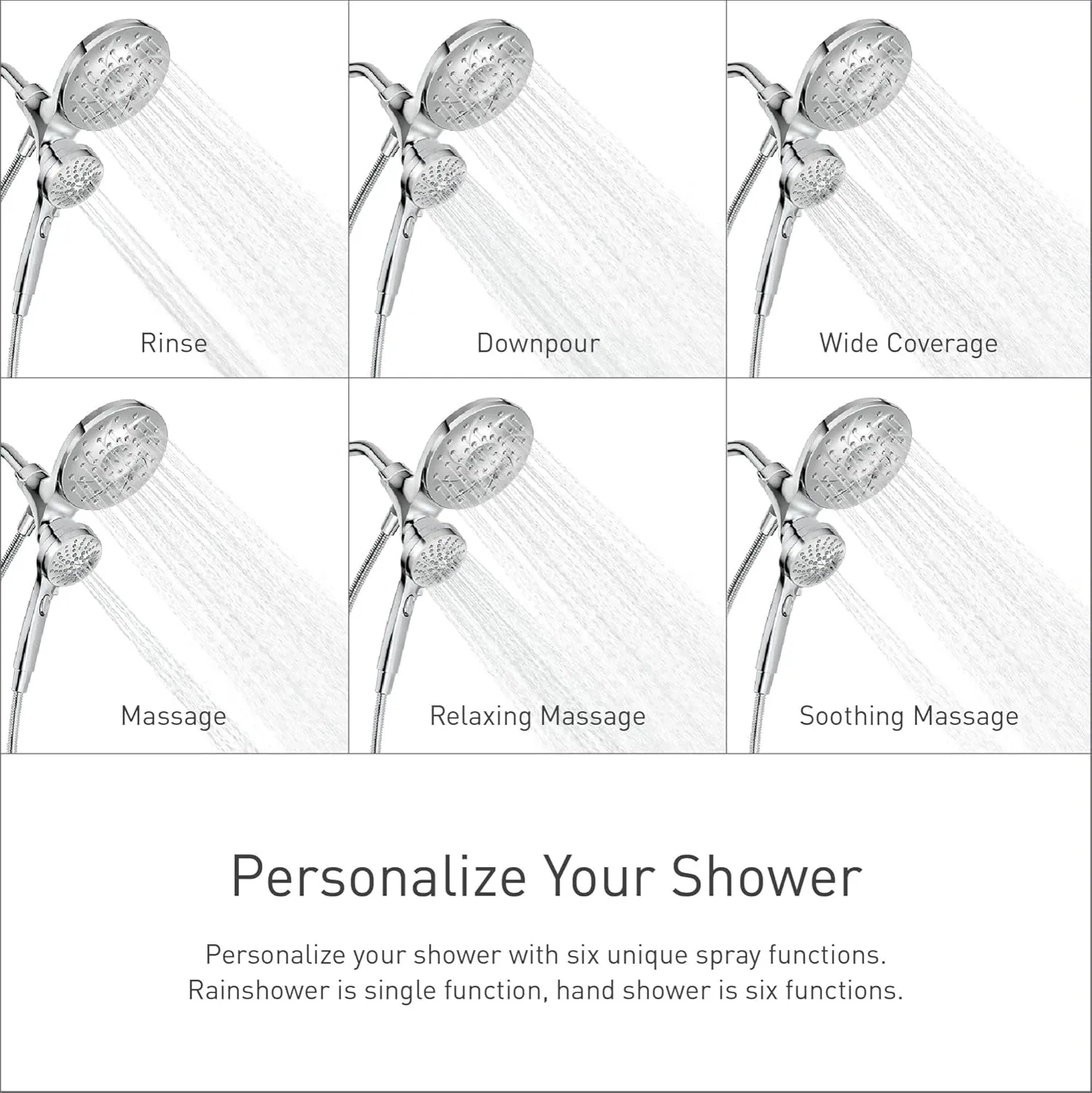 Moen 26009SRN Engage Magnetix 2-in-1 Combo Rain Showerhead with Detachable Handheld Shower Spray, Featuring Magnetic Docking System, Brushed Nickel