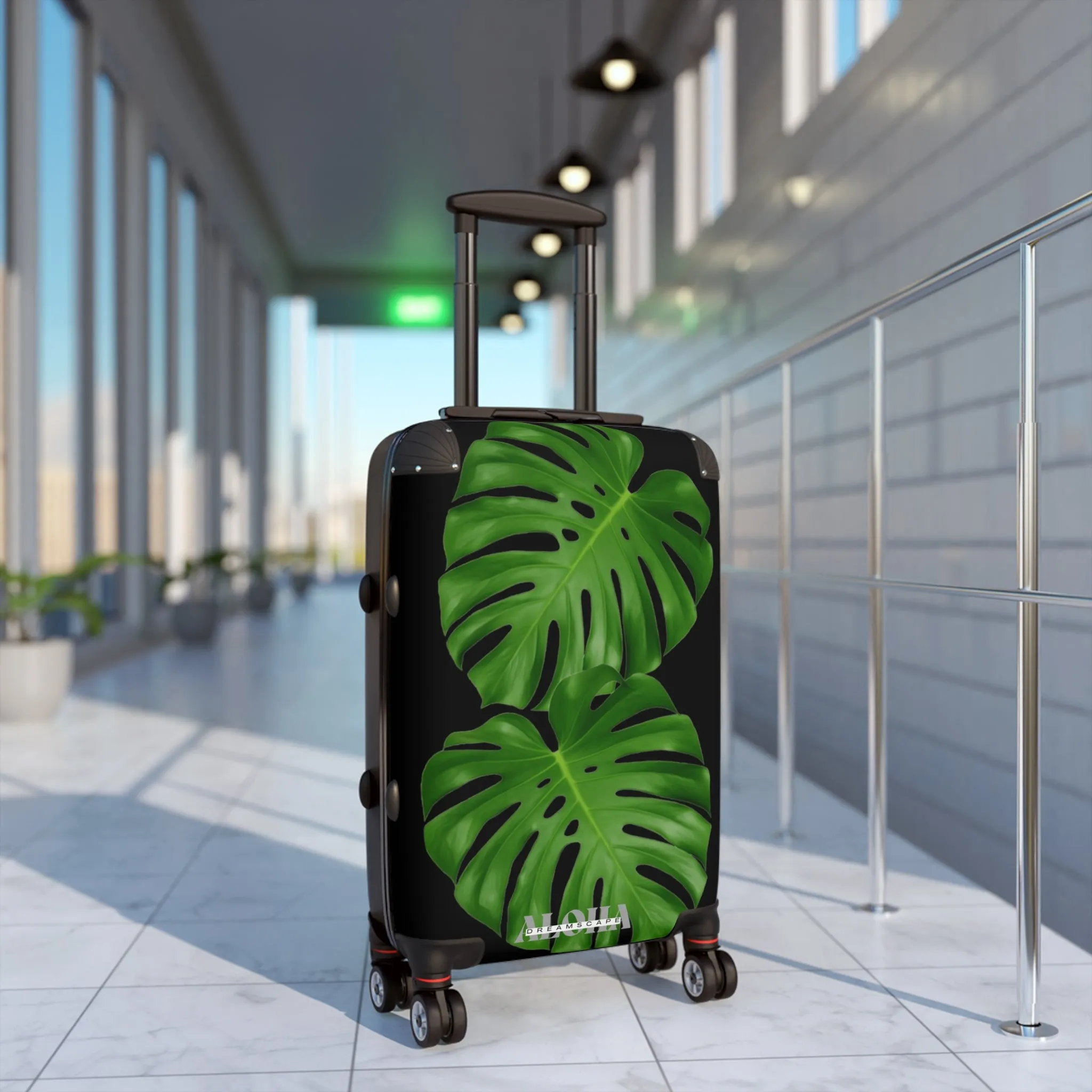 Monstera leaves-Suitcase