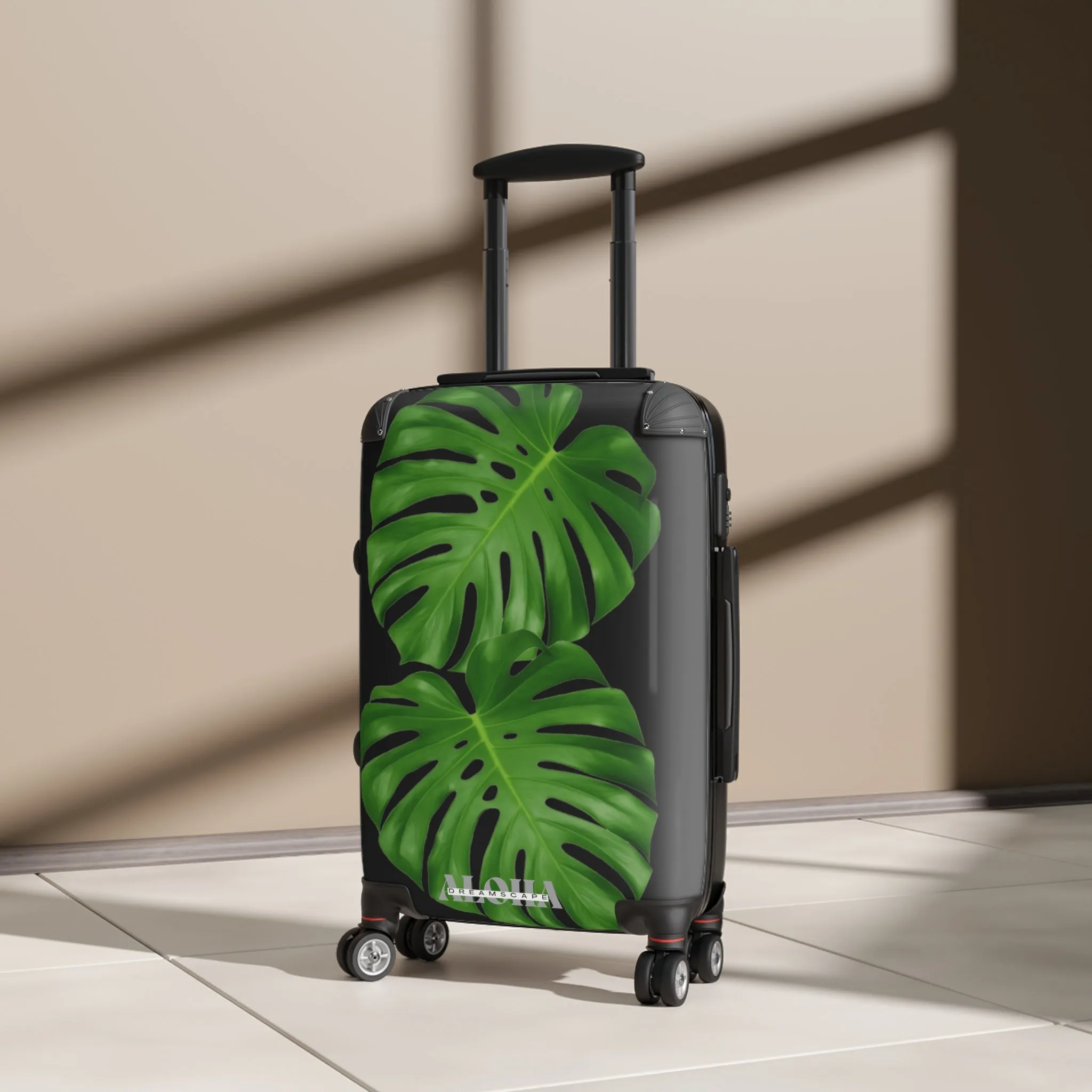 Monstera leaves-Suitcase